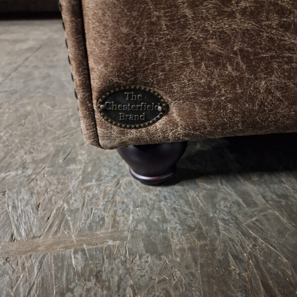 Brighton 2-Zits Classic Chesterfield Bank – Bruin, Soft Leer