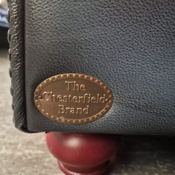 Chesterfield Brighton Antiek Blauw 6-zits bank leer