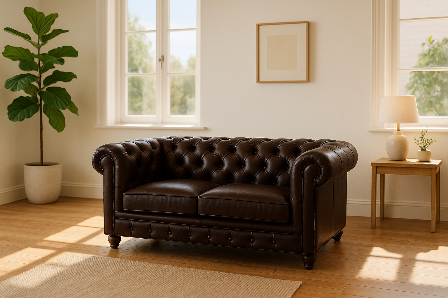 Hoe kies je de perfecte Chesterfield bank voor kleine ruimtes: maatadvies en stijltips