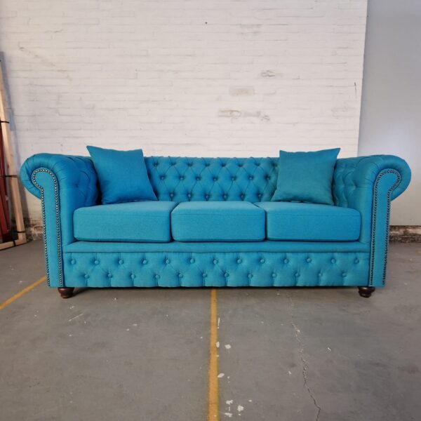 Chesterfield Bank Bahama Oceaanblauw (3-zits)