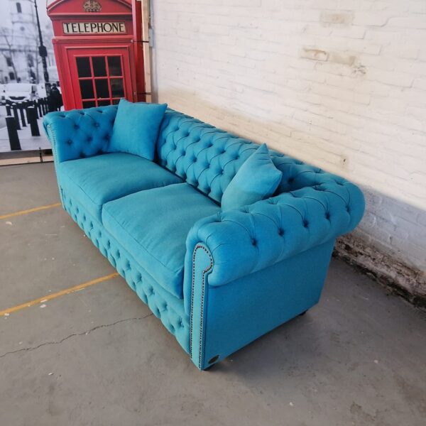 Chesterfield Bank Bahama Oceaanblauw (3-zits)