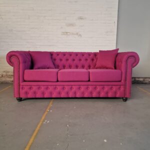 Chesterfield Bank Bahama Fuchsia Roze (3-zits)
