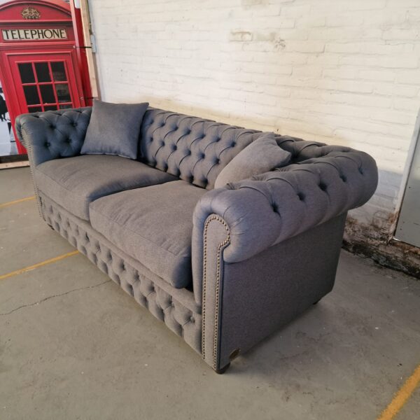 Chesterfield Bank Bahama Antracietgrijs (3-zits)