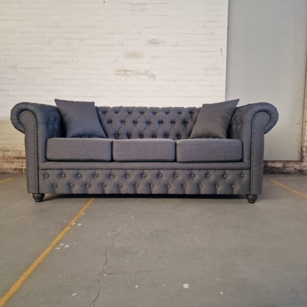 Chesterfield Bank Bahama Antracietgrijs (3-zits)