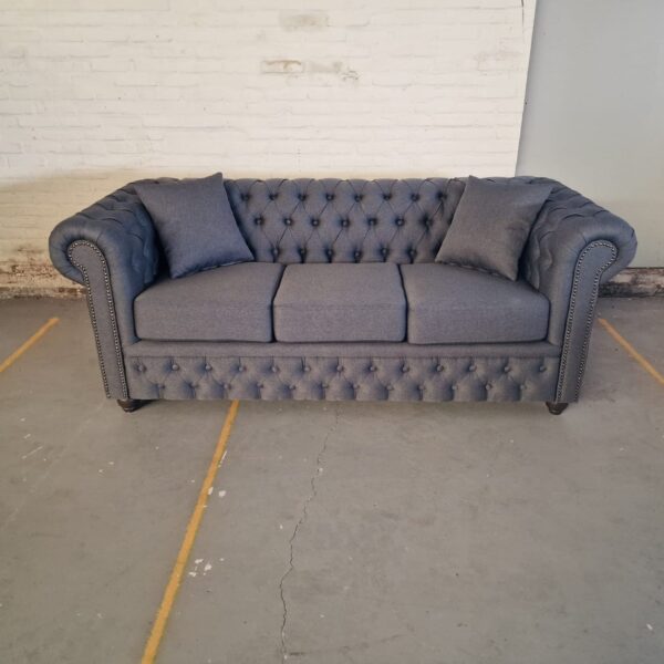 Chesterfield Bank Bahama Antracietgrijs (3-zits)