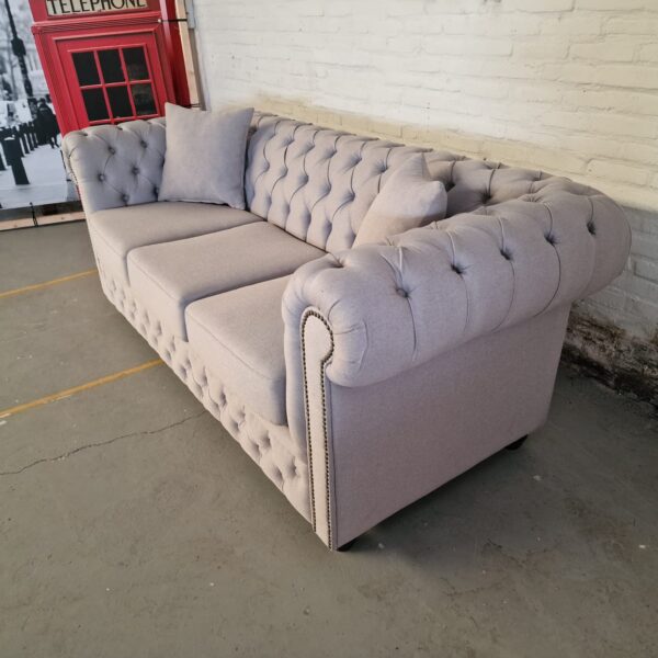 Chesterfield Bank Bahama Lichtgrijs (3-zits)