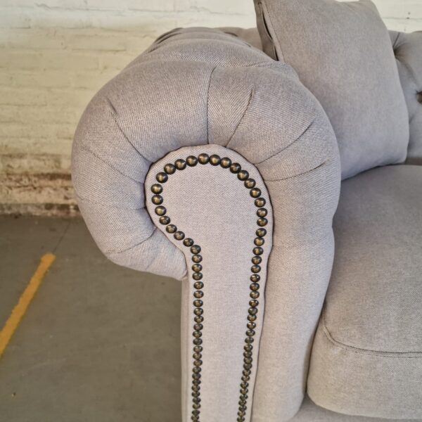 Chesterfield Bank Bahama Lichtgrijs (3-zits)