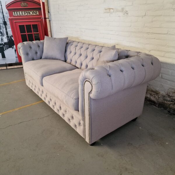 Chesterfield Bank Bahama Lichtgrijs (3-zits)
