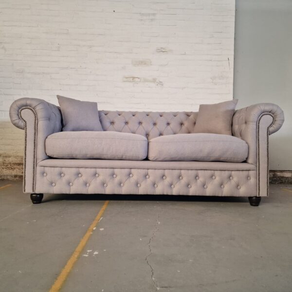 Chesterfield Bank Bahama Lichtgrijs (3-zits)