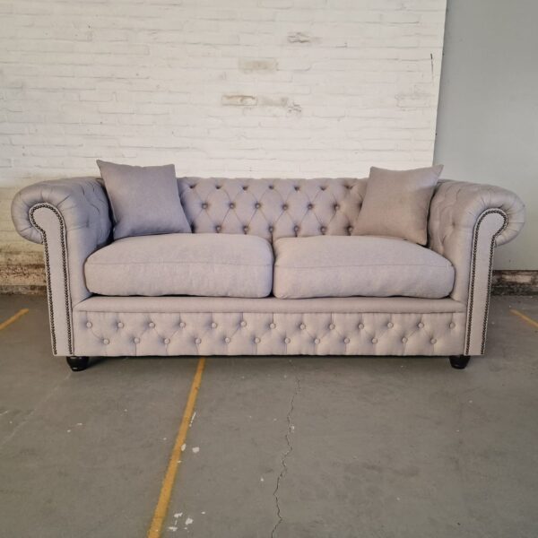 Chesterfield Bank Bahama Lichtgrijs (3-zits)