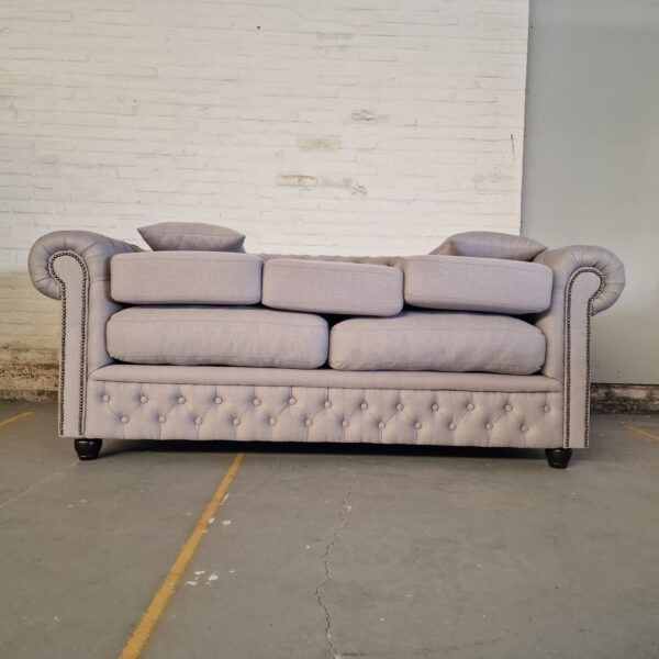 Chesterfield Bank Bahama Lichtgrijs (3-zits)