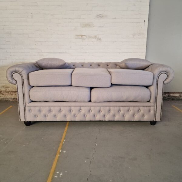 Chesterfield Bank Bahama Lichtgrijs (3-zits)