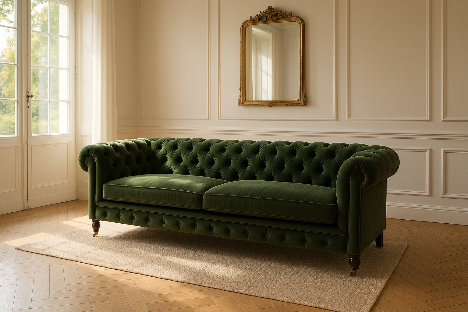 Hoe kies je de perfecte Engelse bank met knopen voor een klassiek interieur?
