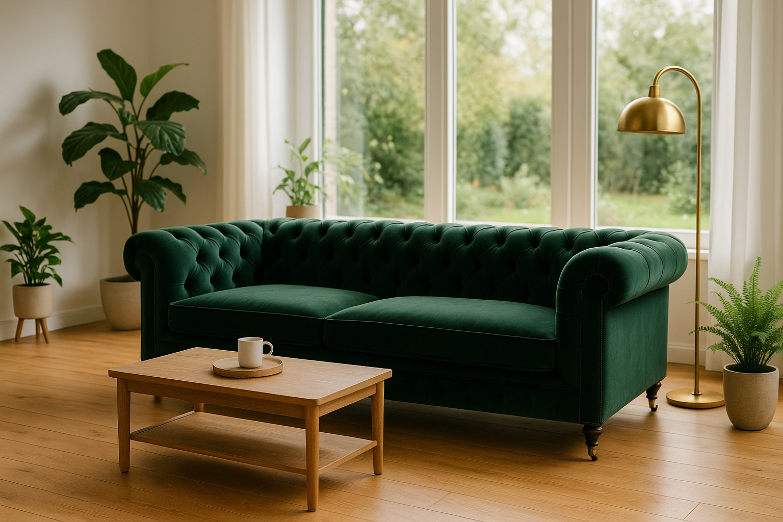 Hoe kies je de perfecte groene chesterfield bank voor jouw interieurstijl?