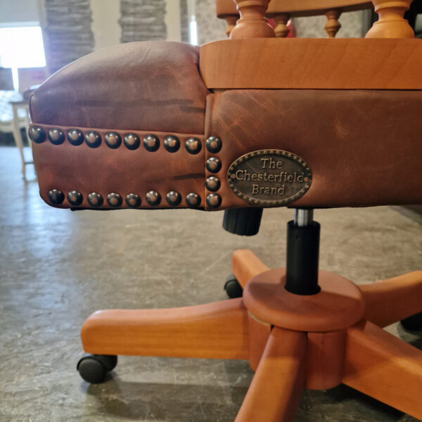 Chesterfield Captain bureaustoel- Vintage bruin