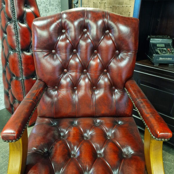 Chesterfield Gainsborough Bureaustoel - Antiek Rood
