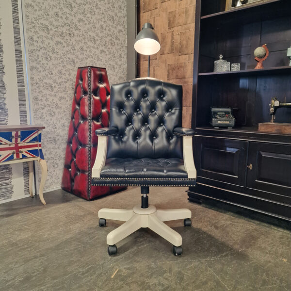 Chesterfield Gainsborough Bureaustoel - Zwart/Wit