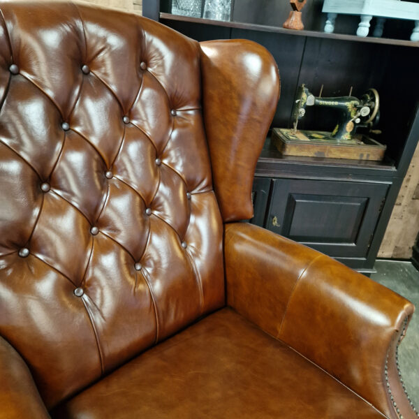 Chesterfield Lazychester relaxfauteuil (M) - Cognac