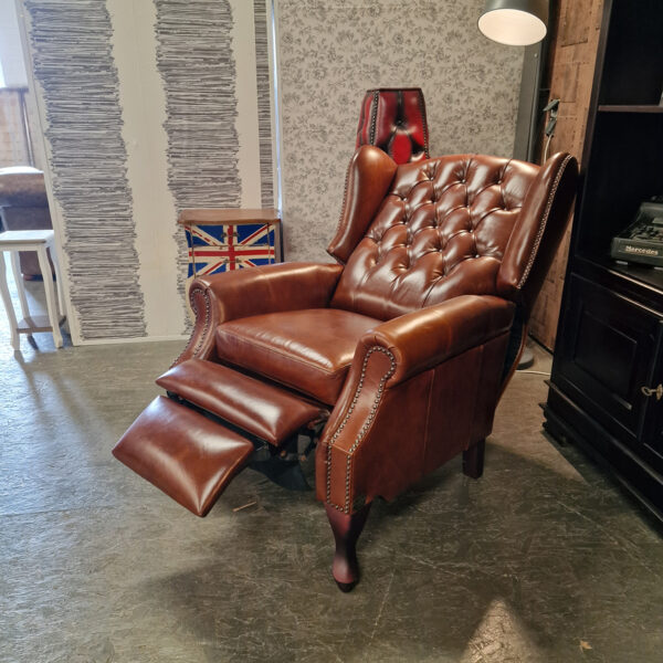 Chesterfield Lazychester relaxfauteuil (M) - Cognac