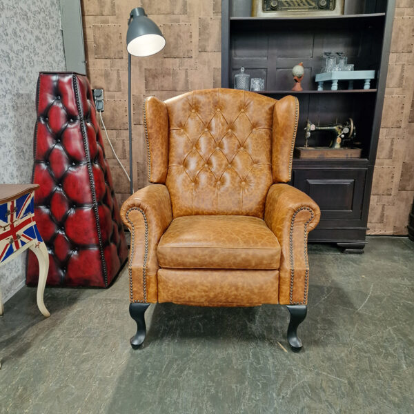 Lazychester relaxfauteuil (M) - Vintage Bruin
