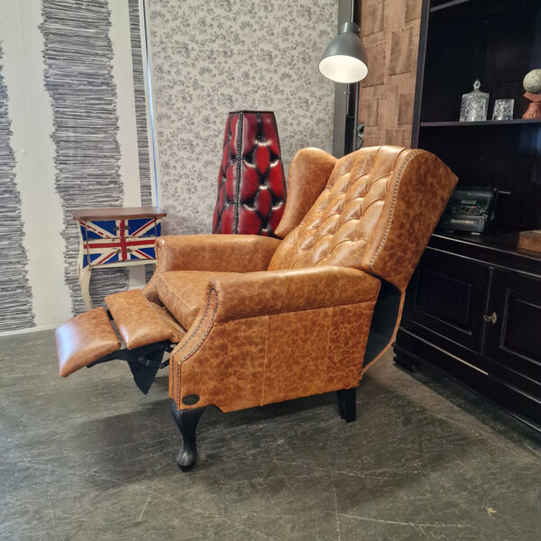 Lazychester relaxfauteuil (M) - Vintage Bruin