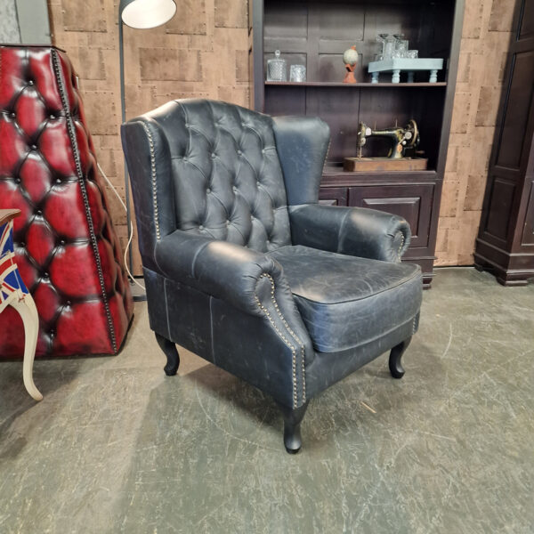 Chesterfield Lord fauteuil - Vintage grijs