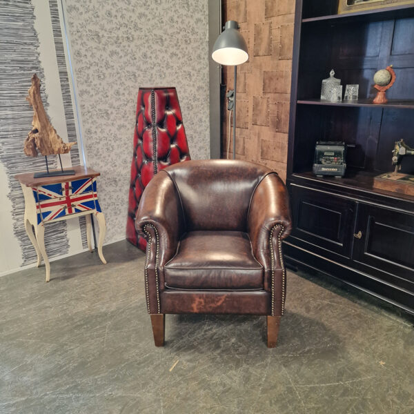 Chesterfield Nelson Fauteuil - Antiek Bruin