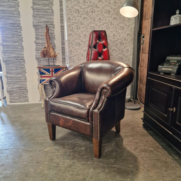 Chesterfield Nelson Fauteuil - Antiek Bruin