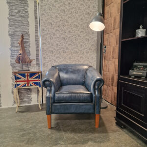 Chesterfield Nelson Fauteuil - Antiek Blauw