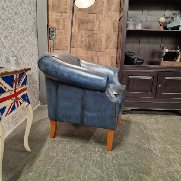 Chesterfield Nelson Fauteuil - Antiek Blauw