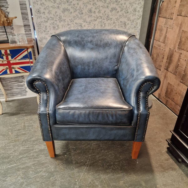 Chesterfield Nelson Fauteuil - Antiek Blauw