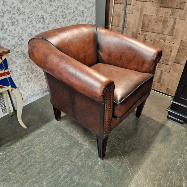 Chesterfield Club chair - Antiek bruin