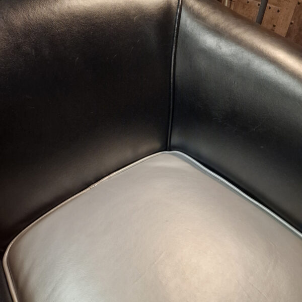 Chesterfield Club chair - Zwart/zilver