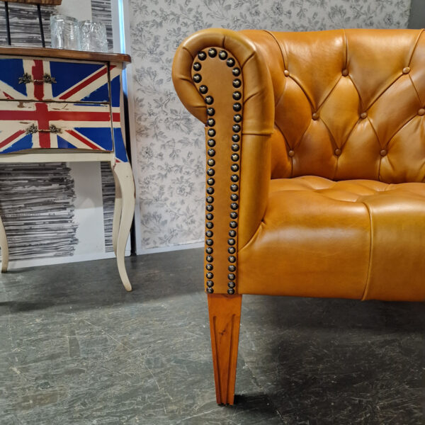 Chesterfield Club chair - Golden oak