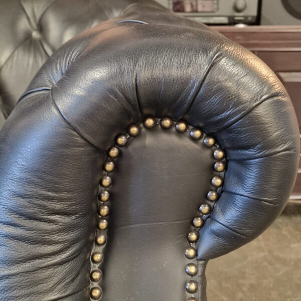 Chesterfield Charlston fauteuil - Mat zwart
