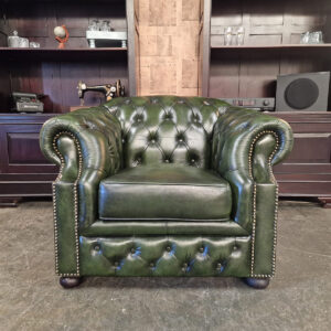 Chesterfield Charlston Fauteuil - Antiek Groen