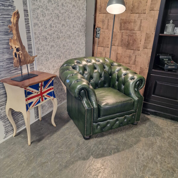Chesterfield Charlston Fauteuil - Antiek Groen