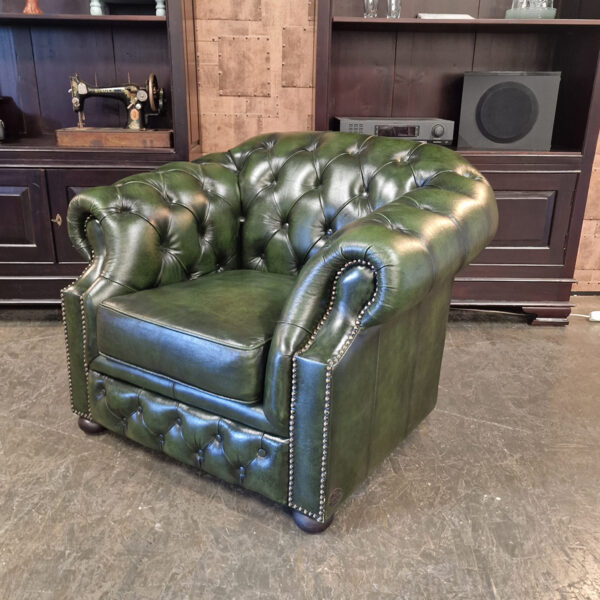 Chesterfield Charlston Fauteuil - Antiek Groen