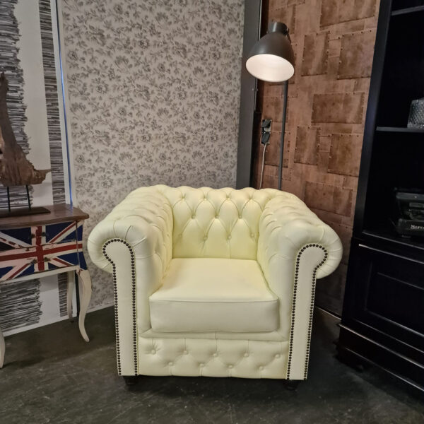 Chesterfield Brighton fauteuil - Vanille