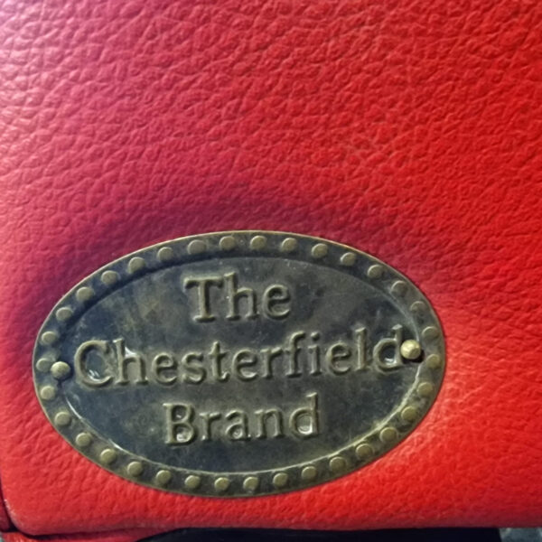 Chesterfield Brighton Fauteuil - Rood/Zwart