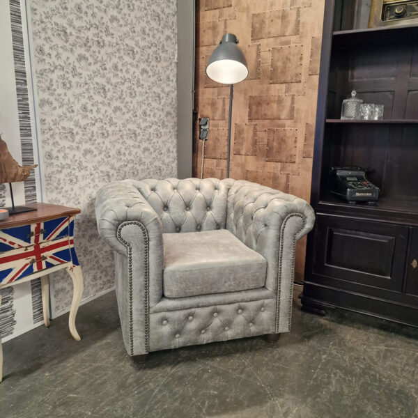 Chesterfield Brighton fauteuil - Yacht steel