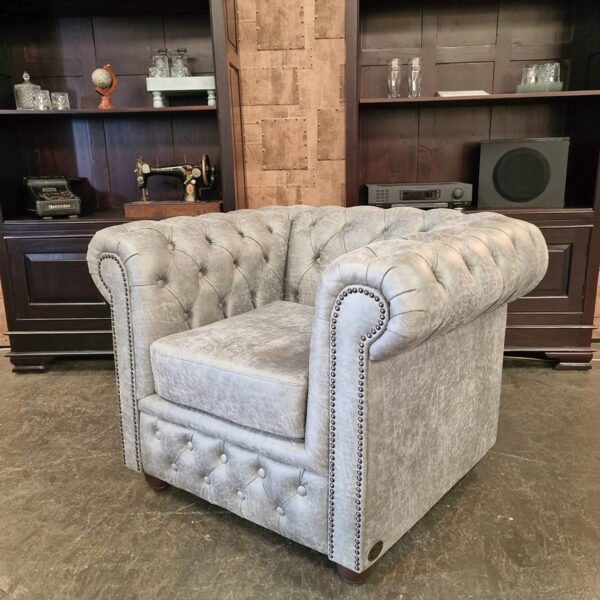 Chesterfield Brighton fauteuil - Yacht steel