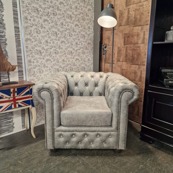 Chesterfield Brighton fauteuil - Yacht steel