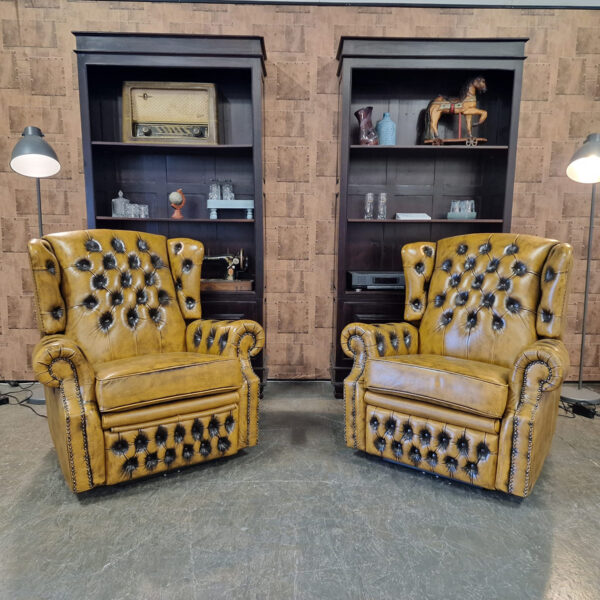 Chesterfield Tremblay Relaxfauteuil - Antiek whiskey