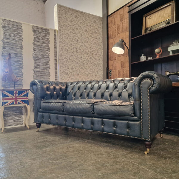 Chesterfield Ingleton 3-zits - Antiek Blauw