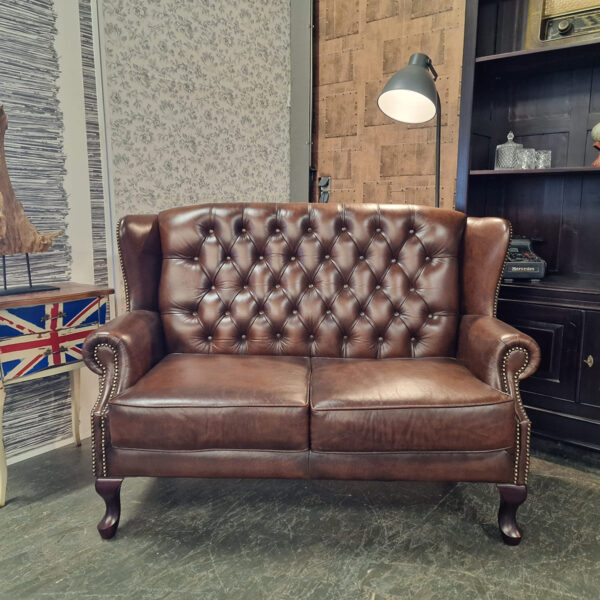 Chesterfield Sint James 2-zits - Antiek Bruin