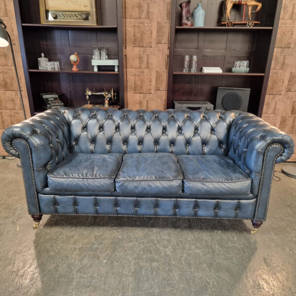 Chesterfield Ingleton 3-zits - Antiek Blauw