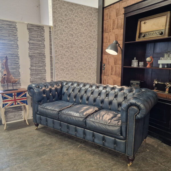 Chesterfield Ingleton 3-zits - Antiek Blauw
