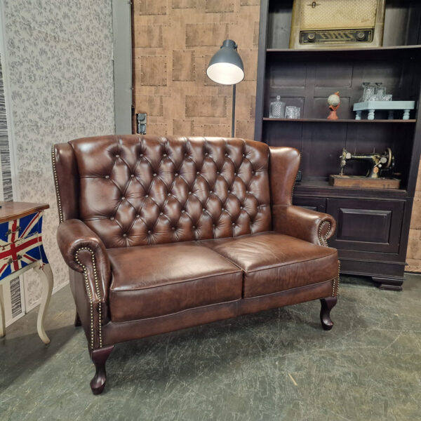Chesterfield Sint James 2-zits - Antiek Bruin