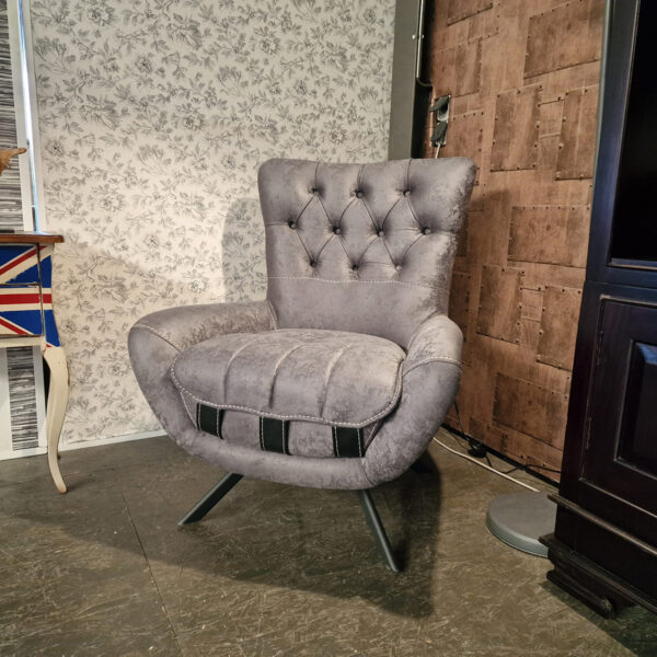 Chesterfield Aldinga fauteuil - Grijs